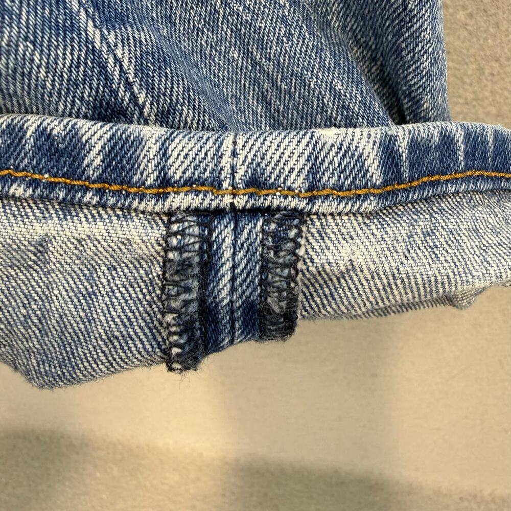 Levi's Premium Wedgie Straight Jeans Women's 25 (2) Blue Big E Button Fly EUC - Picture 6 of 16